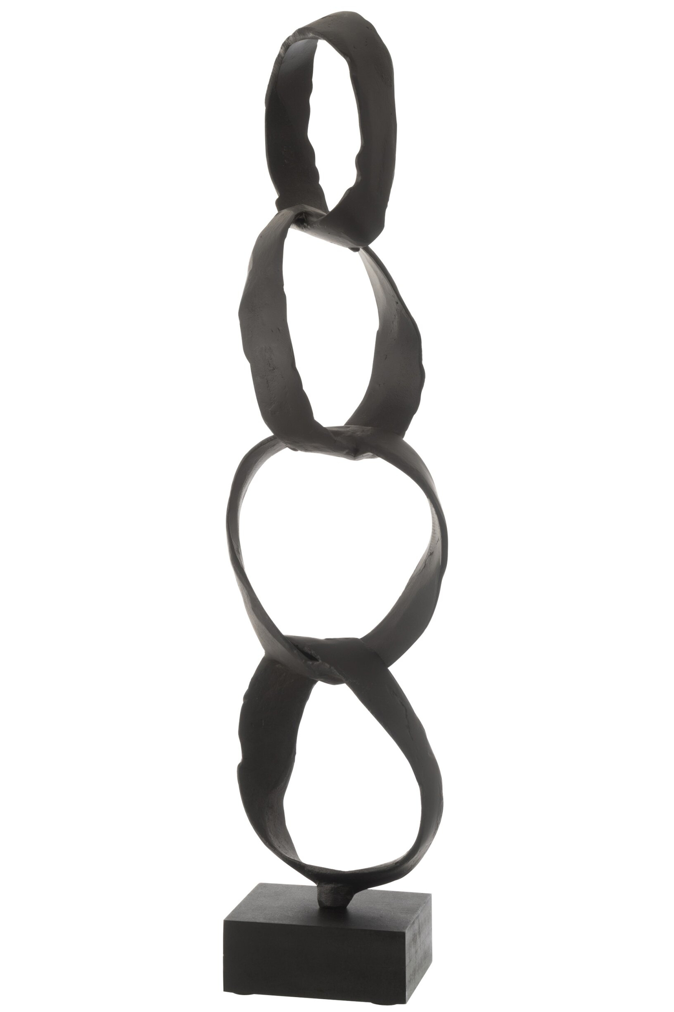 Beeld Paarrona Aluminium Zwart H66,5 cm - Afbeelding 3