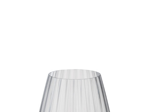 Transparant Drinkglas Harne met slanke vorm en subtiele Water Stripes, 10,5 cm hoog