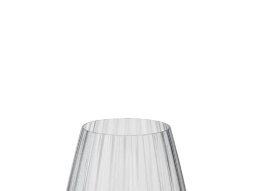 Transparant Drinkglas Harne met slanke vorm en subtiele Water Stripes, 10,5 cm hoog