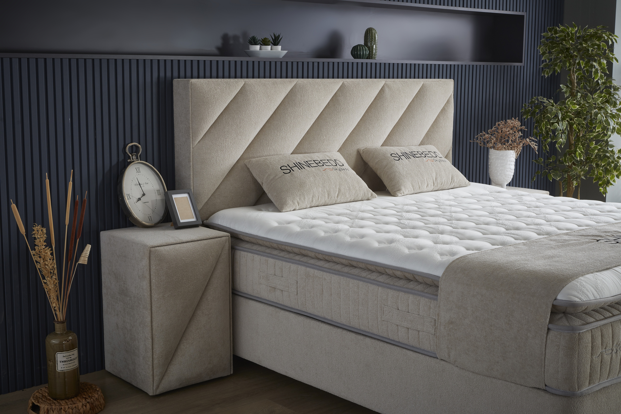 Boxspring Queenstown Beige 160x200 - Afbeelding 4
