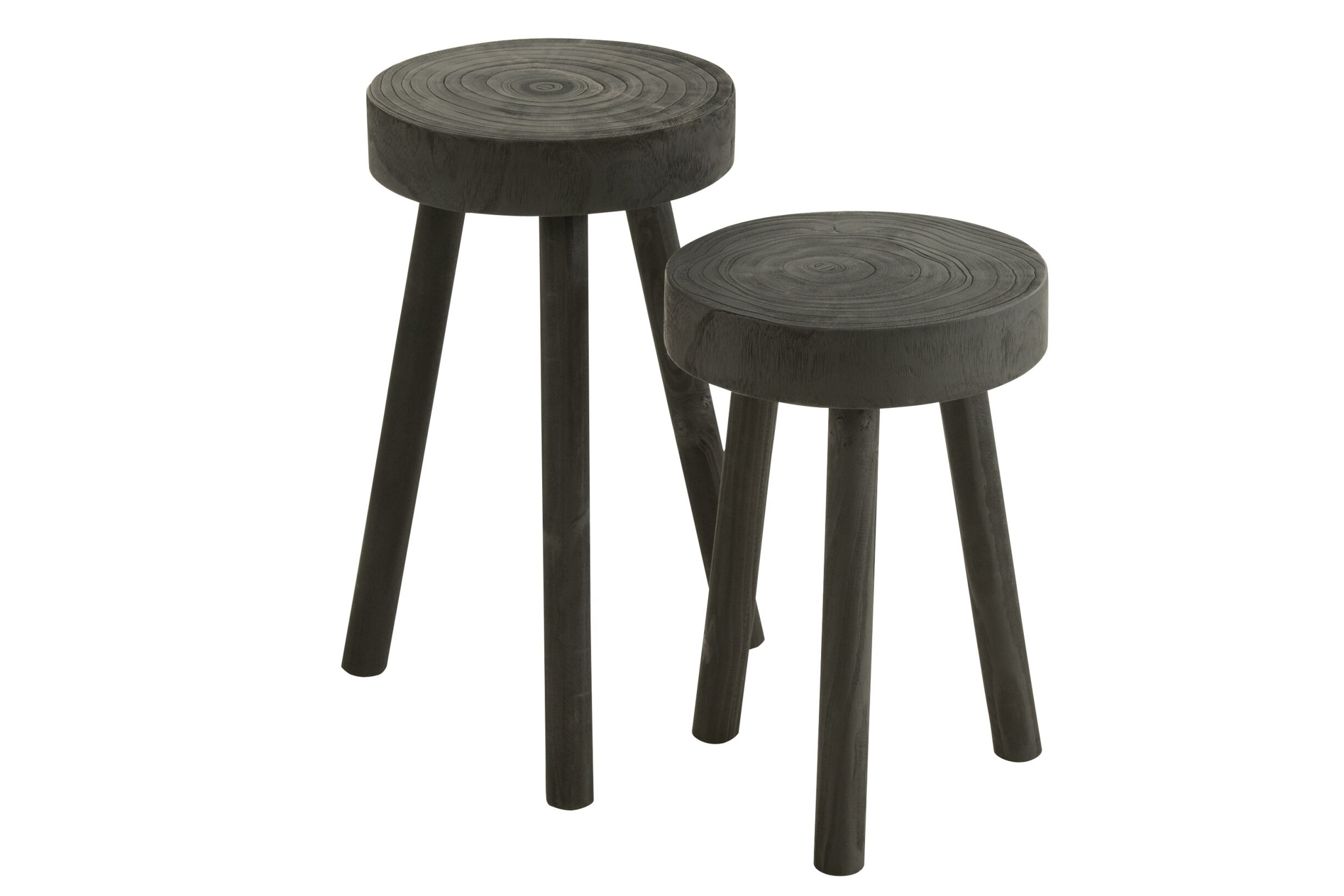 Woonaccessoire Faussia Hout Zwart - Set van 2 - Afbeelding 5
