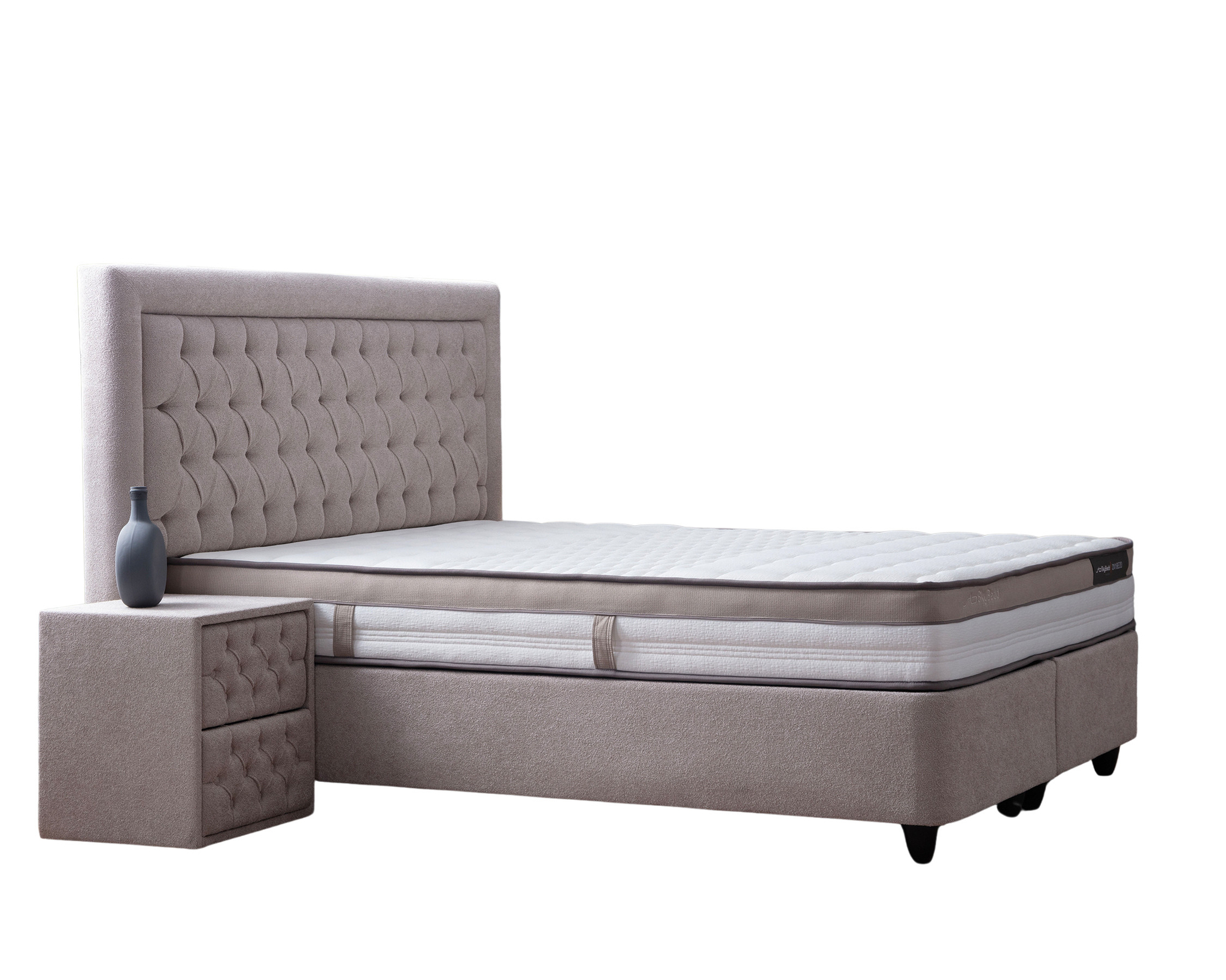 Boxspring Burnin Beige 140x200 - Afbeelding 5