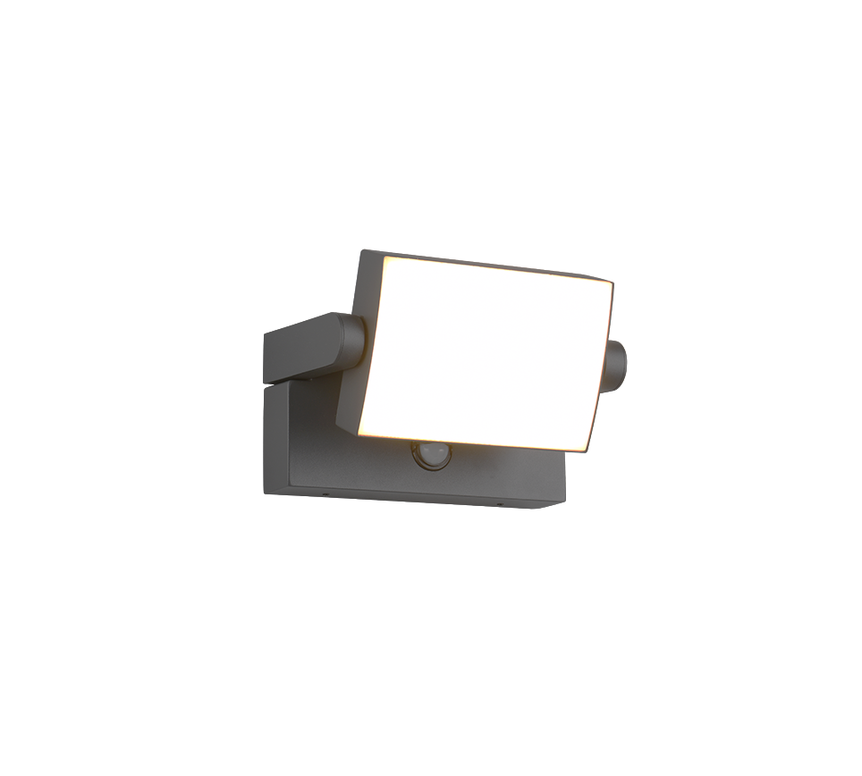 Wandlamp Graunsol Antraciet - Set van 3