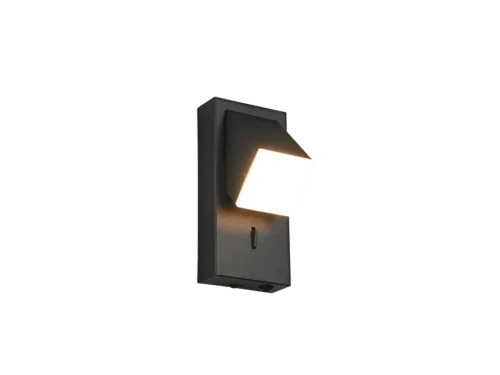 Wandlamp Feilonte mat zwart, draaibaar met strak metalen ontwerp en gericht licht, set van 3