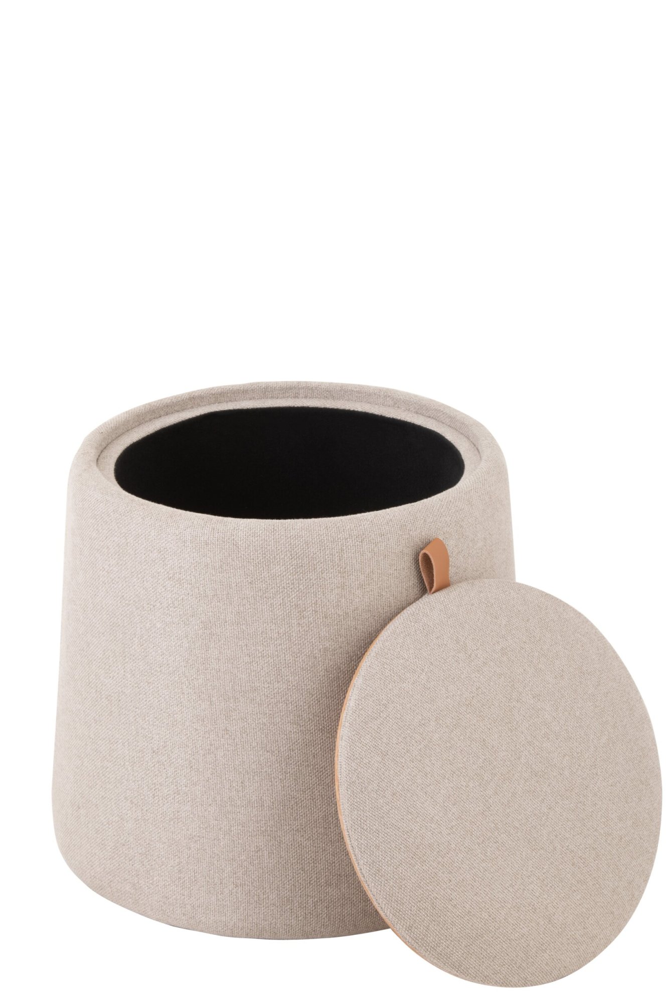 Poef Stinsor Stof Beige - Afbeelding 2