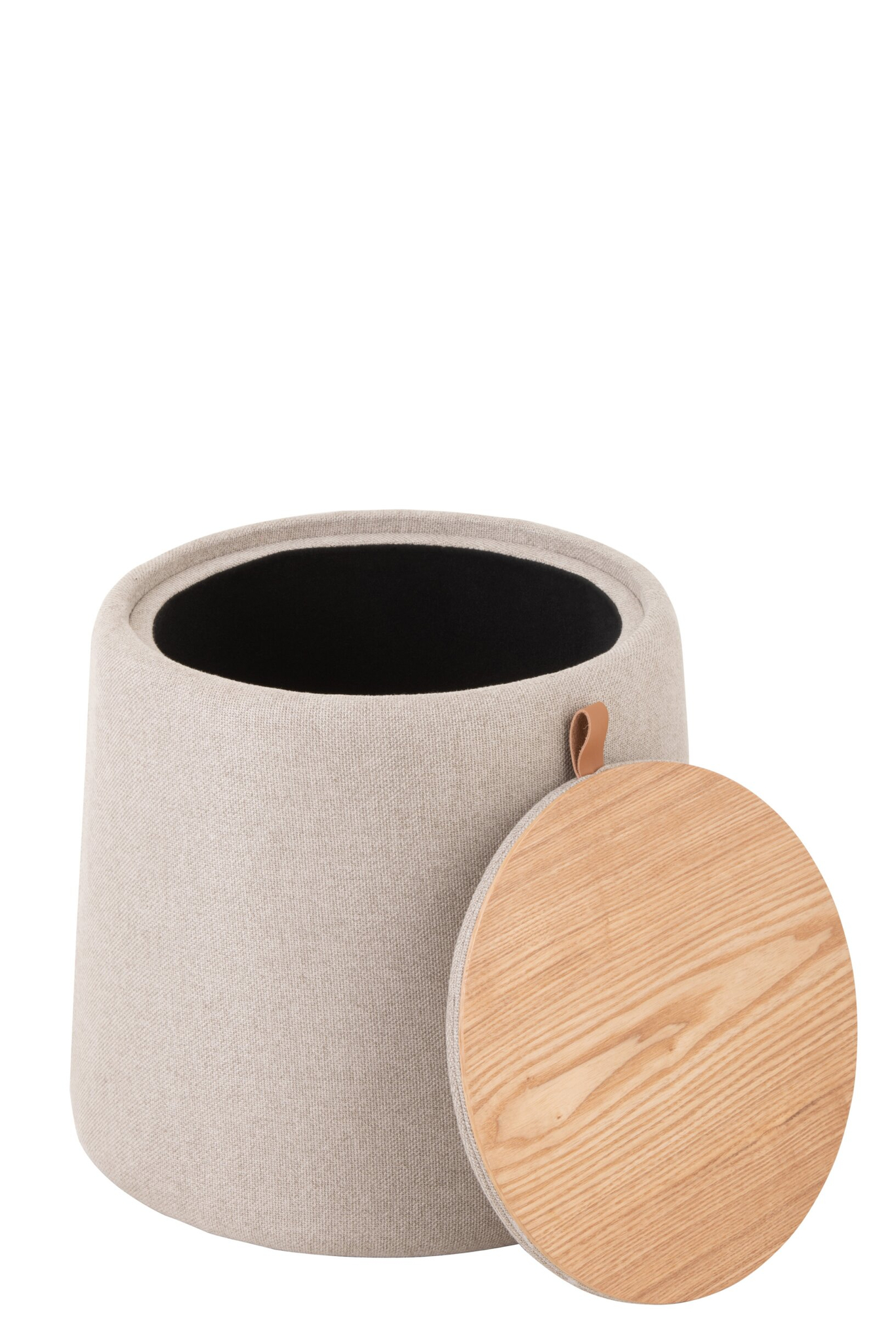 Poef Stinsor Stof Beige - Afbeelding 3
