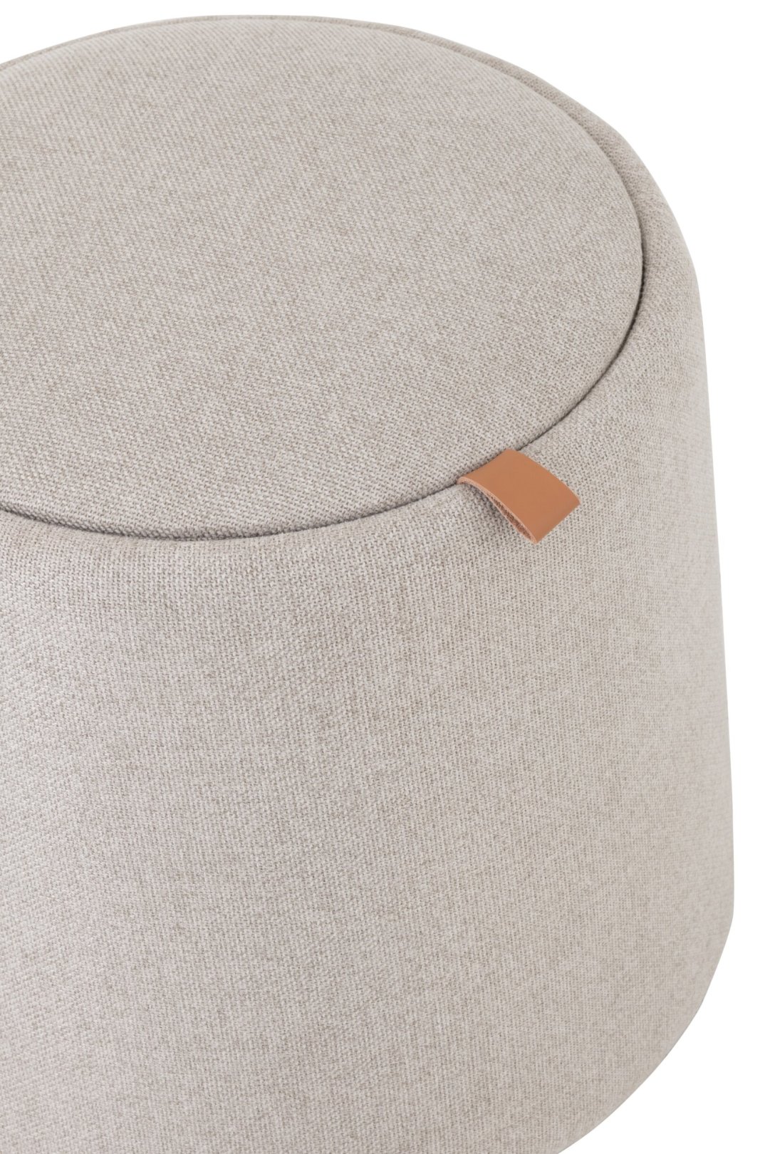 Poef Stinsor Stof Beige - Afbeelding 4