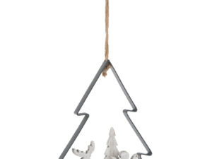 Beeld Stetun Hout Wit H28 cm