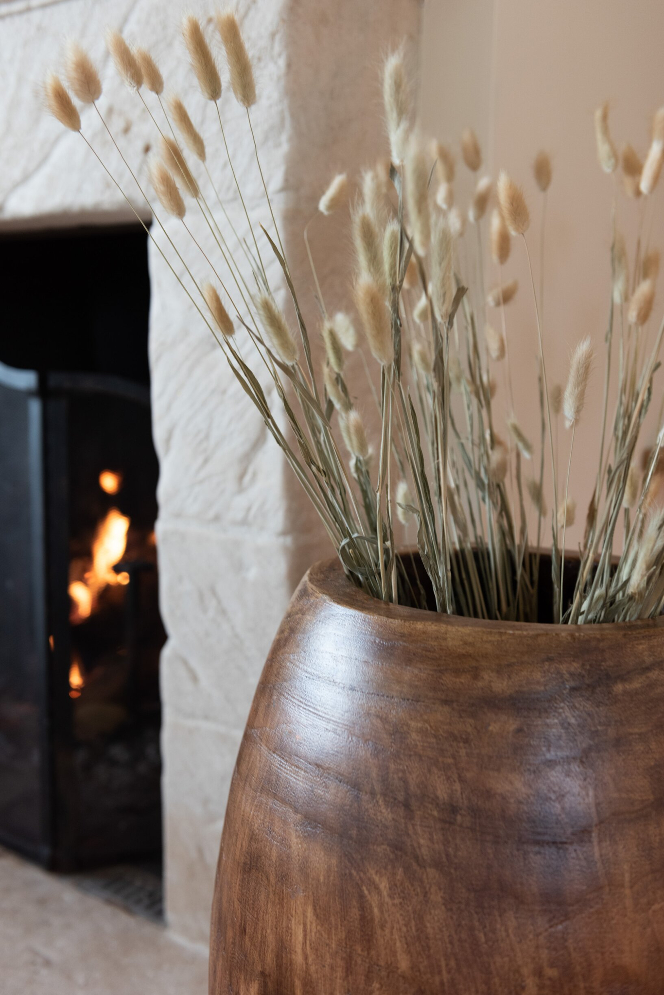 Pot Paunes Hout Bruin H52 cm