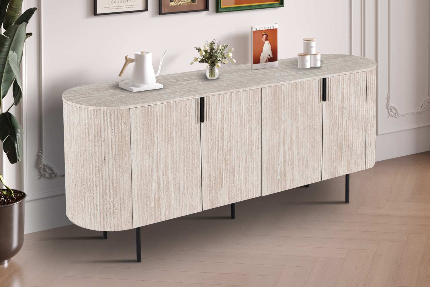 Dressoir Side Beige 200 cm