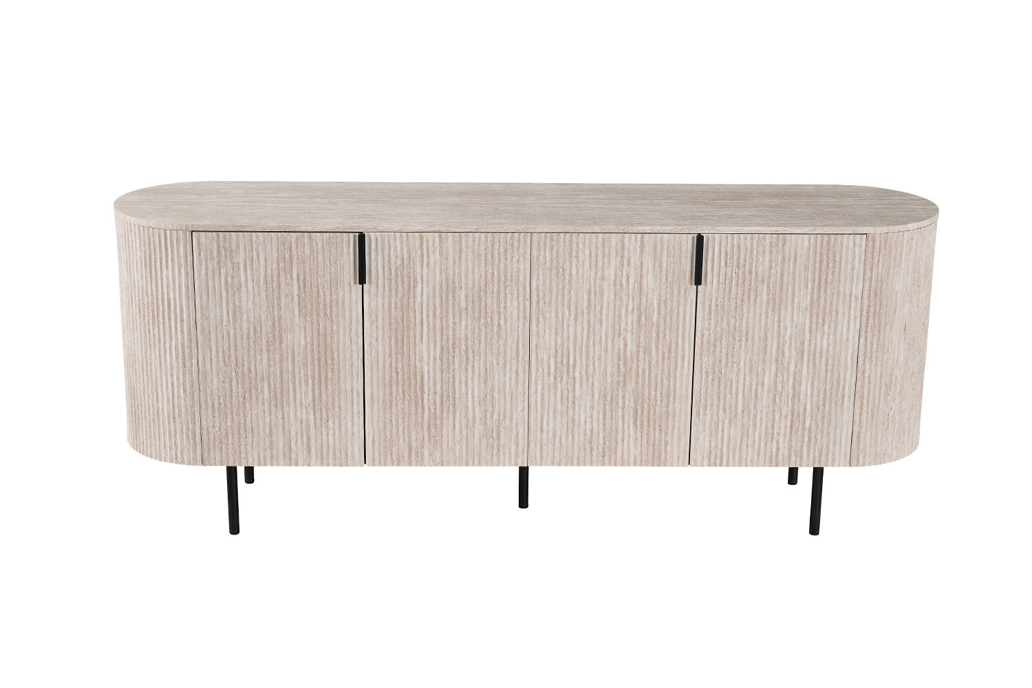 Dressoir Side Beige 200 cm - Afbeelding 3