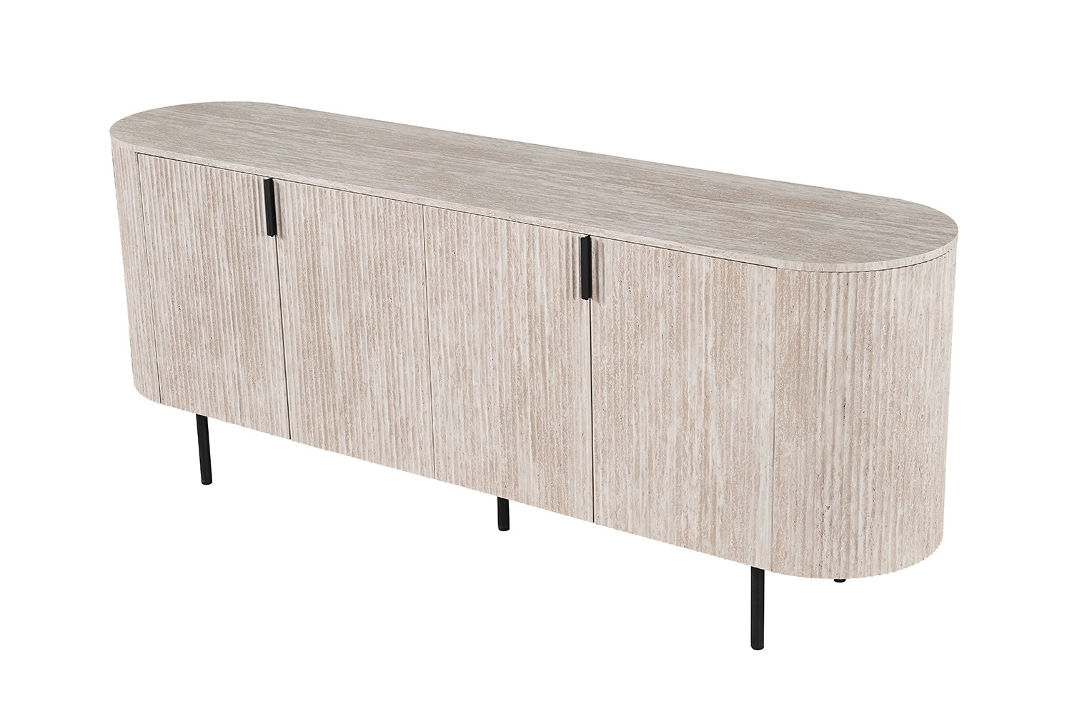 Dressoir Side Beige 200 cm - Afbeelding 4