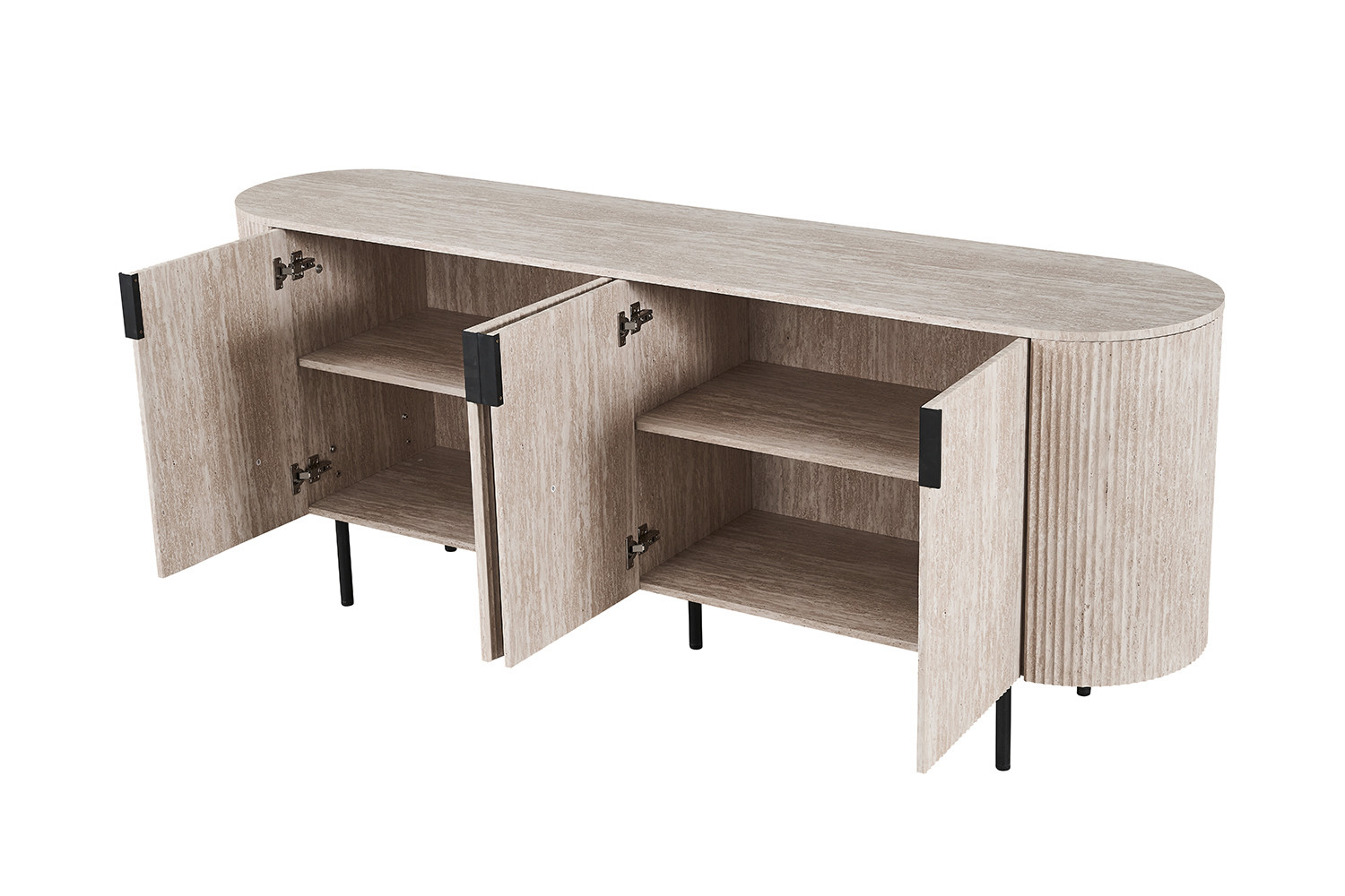 Dressoir Side Beige 200 cm - Afbeelding 6