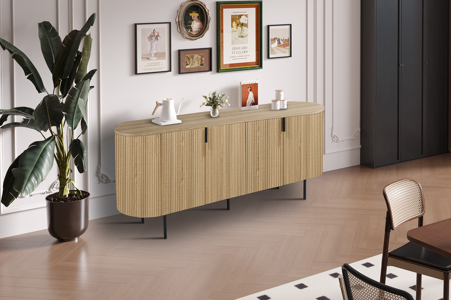 Dressoir Jeeskona Naturel 200 cm - Afbeelding 2