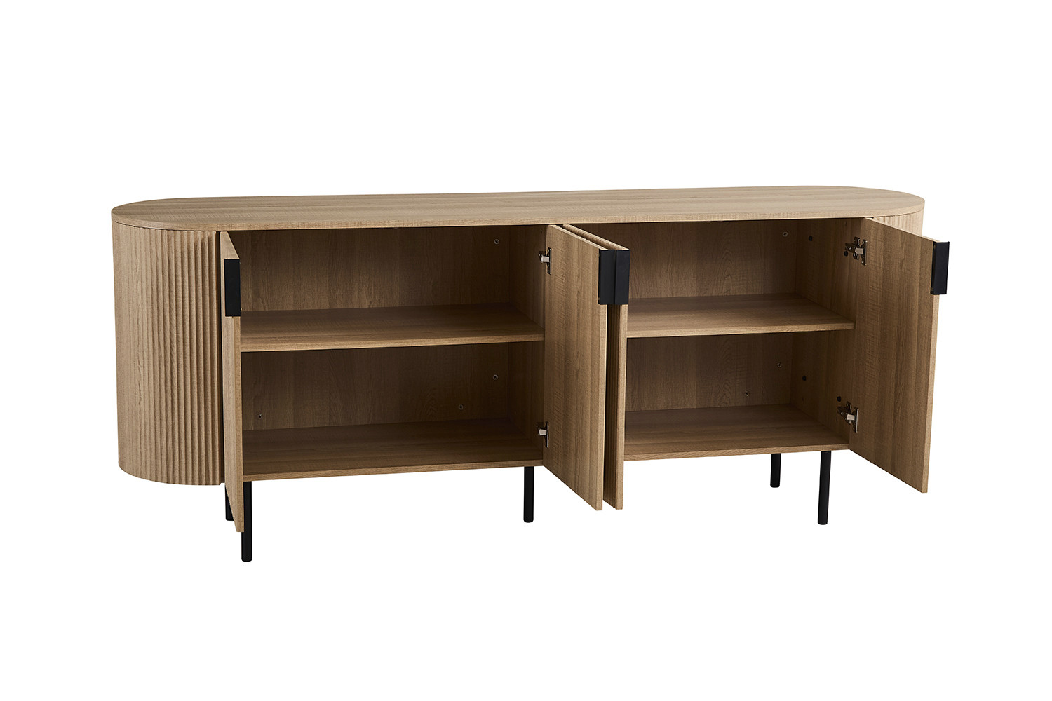 Dressoir Jeeskona Naturel 200 cm - Afbeelding 7