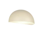 Wandlamp Flansero zand, set van 3, moderne buitenwandlamp van gegoten aluminium met zachte, strakke vorm