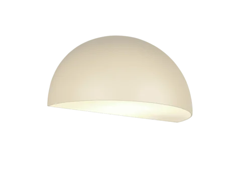 Wandlamp Flansero zand, set van 3, moderne buitenwandlamp van gegoten aluminium met zachte, strakke vorm