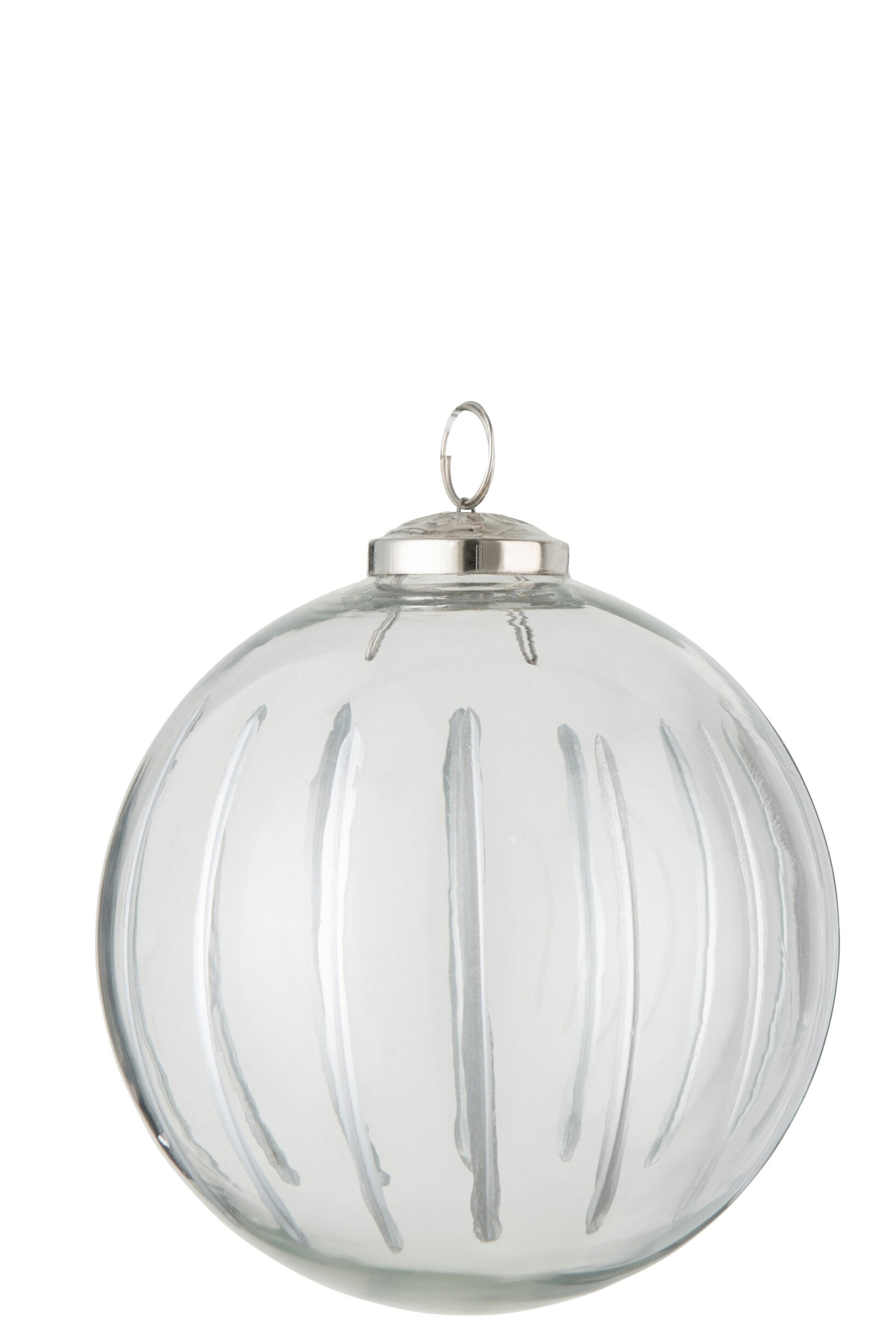 Kerstballen Trieskira Glas Zilver
