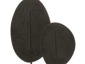 Beeld Nieltan Polyresin Zwart H14,5 cm