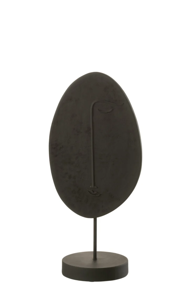 Beeld Nieltan Polyresin Zwart H14,5 cm - Afbeelding 2
