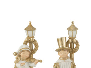 Windlicht Feerra Wit H20 cm - Set van 2