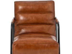 Fauteuil Dilve Leer Bruin