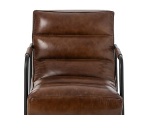 Fauteuil Kaunea Leer Bruin