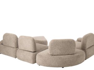 Bank Zauldo Multiplex Bruin - Set van 5