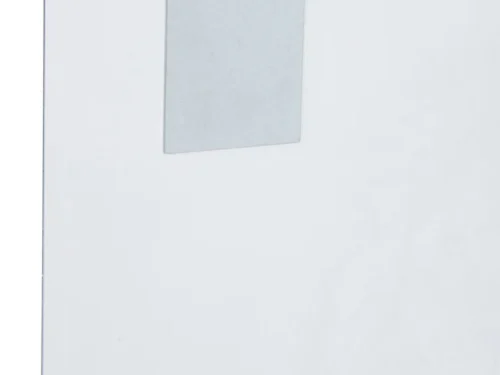 Wanddecoratie Breirdan Zwart, strak zwart-wit glas met stevige ophangplaat voor modern interieur
