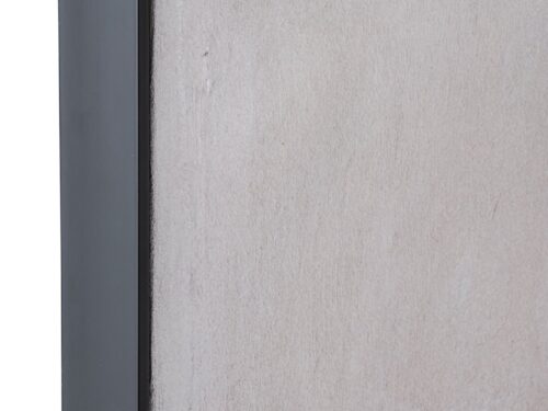 Schilderij Dienond Beige met zachte textuur en donker frame voor een rustige, moderne wand