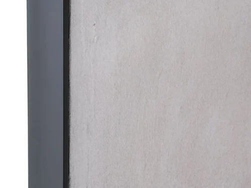 Schilderij Dienond Beige met zachte textuur en donker frame voor een rustige, moderne wand