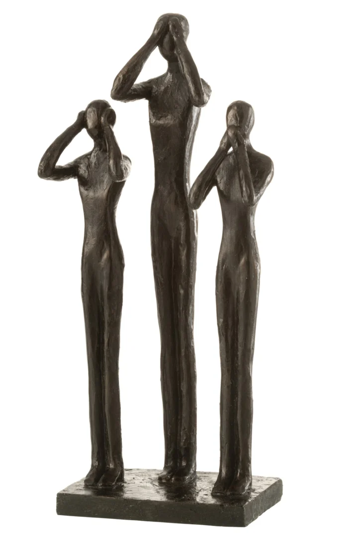 Beeld Brabos Steen Bruin H12 cm - Afbeelding 2
