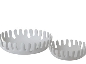 Schaal Traussine Aluminium Wit