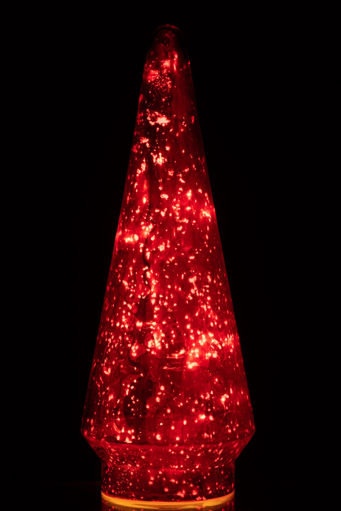 Kerstboom Laatine Glas Rood H33 cm - Afbeelding 2