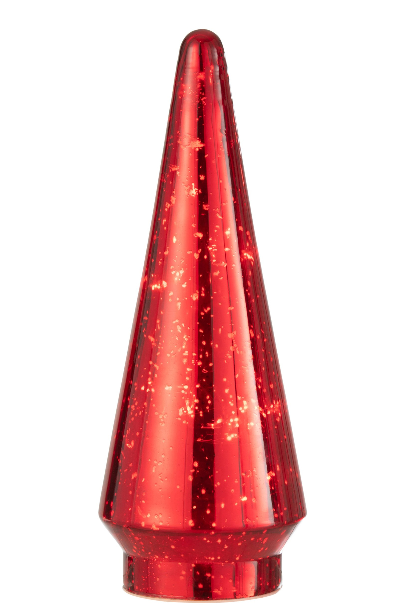 Kerstboom Laatine Glas Rood H33 cm - Afbeelding 5