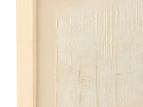 Schilderij Jaunne Beige met houten lijst en subtiele beige structuur, rustig en warm voor je interieur
