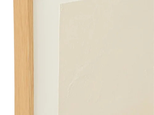 Schilderij Bilond Beige met houten lijst en zachte beige-bruin tinten voor een rustige, moderne uitstraling