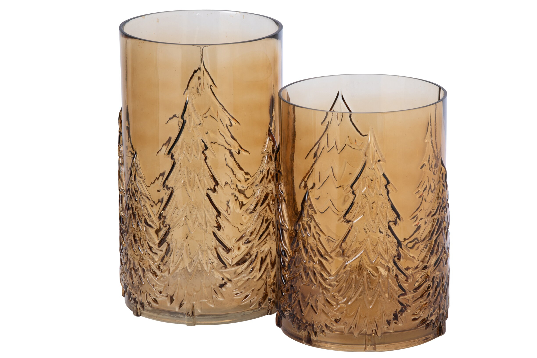 Boomvaas Vaukir Glas Bruin H27,5 cm