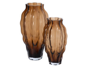 Vaas Maanund Glas Bruin H30 cm