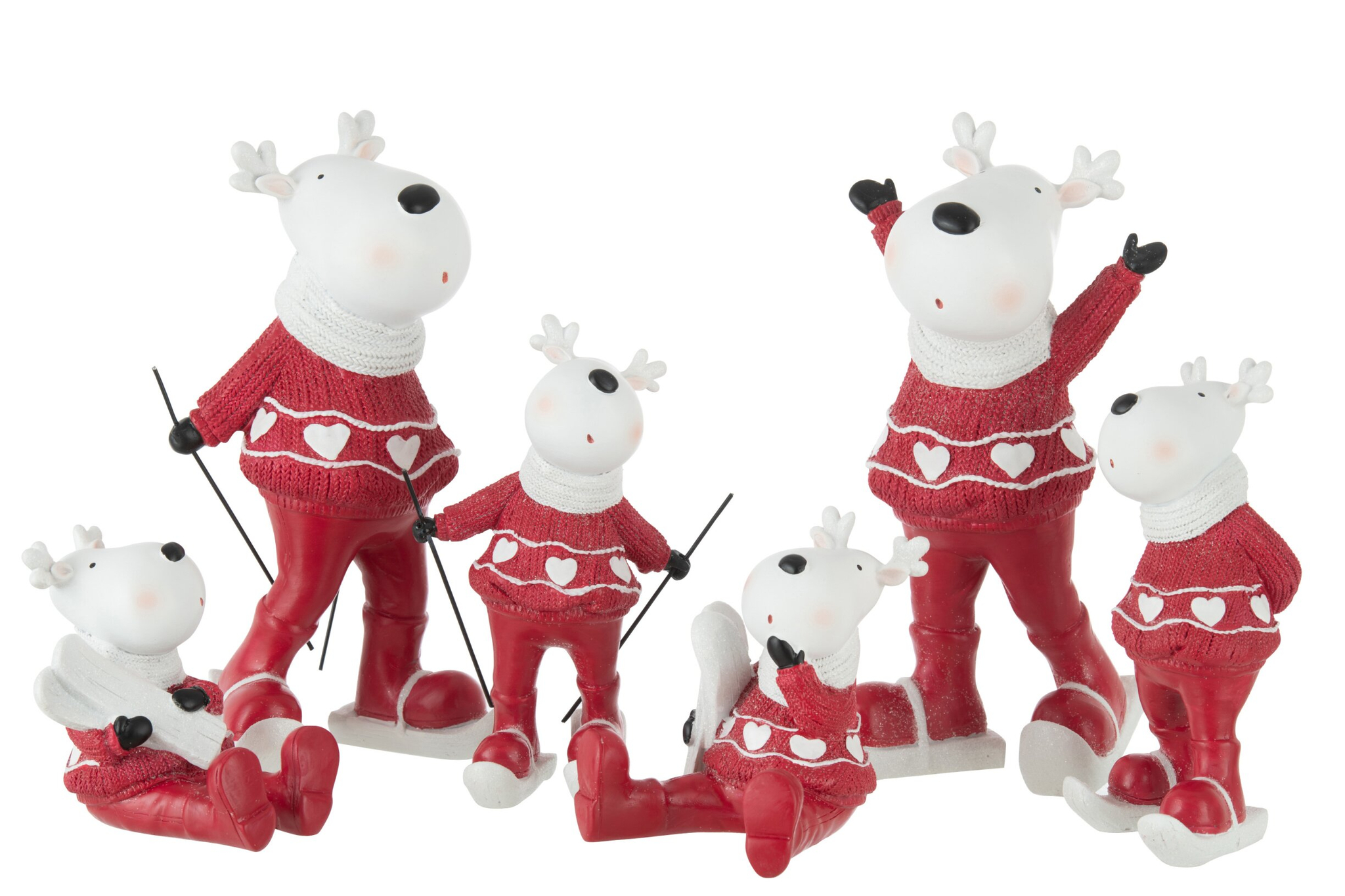Decoratiefiguur Kausko Polyresin Meerkleurig - Set van 2