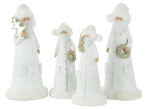 Decoratiefiguur Narvik Polyresin Wit H30 cm - Set van 2