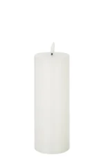Kaars Ceenira Wit, grote witte LED-kaars met realistische waslook en zachte, stijlvolle uitstraling