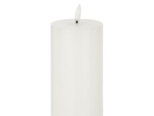 Kaars Ceenira Wit, grote witte LED-kaars met realistische waslook en zachte, stijlvolle uitstraling