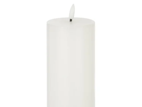 Kaars Ceenira Wit, grote witte LED-kaars met realistische waslook en zachte, stijlvolle uitstraling