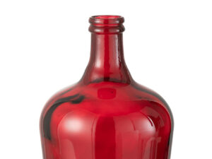 Vaas Turijn Glas Rood H42 cm