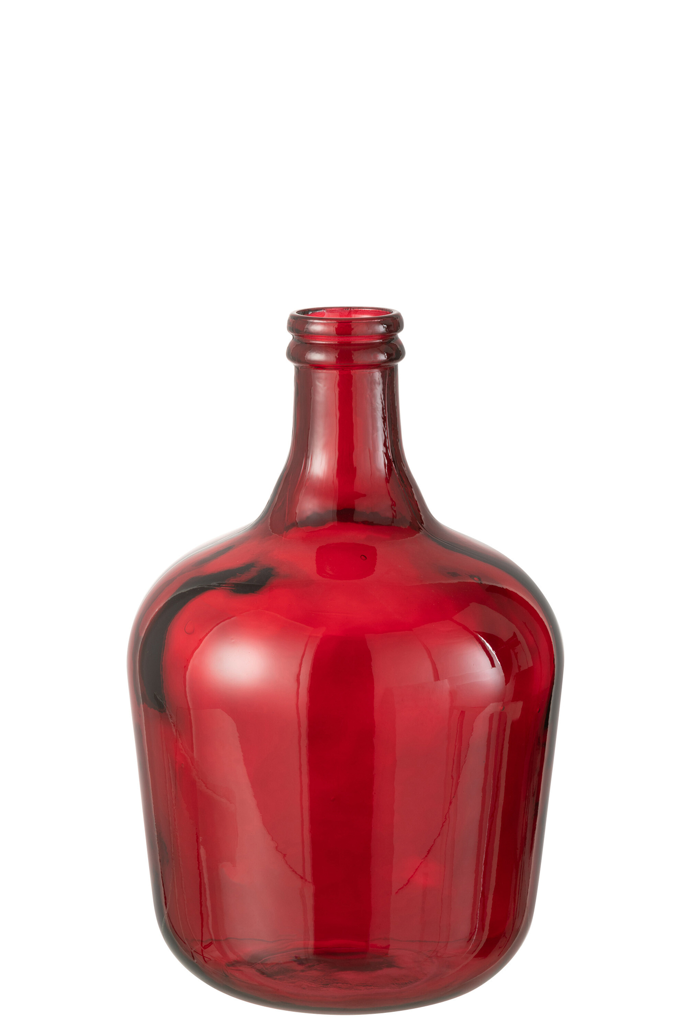 Vaas Turijn Glas Rood H42 cm