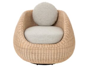 Loungestoel Voorde Rotan Naturel