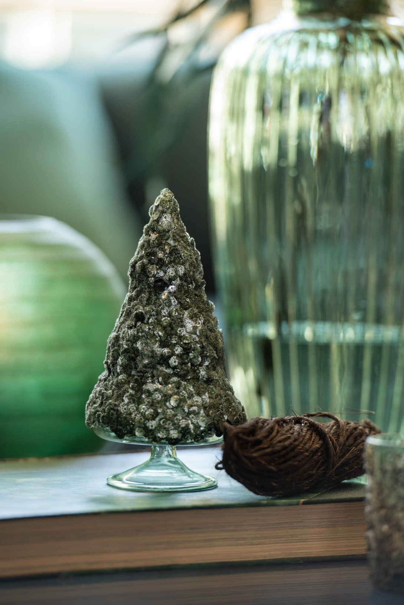 Kerstboom Klunsas Glas Groen H15,5 cm