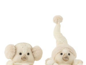 Decoratiefiguur Lostura Polyester Beige H27 cm - Set van 2