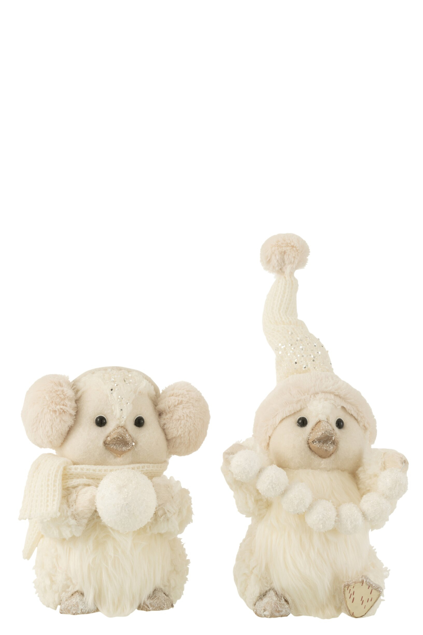 Decoratiefiguur Lostura Polyester Beige H27 cm - Set van 2
